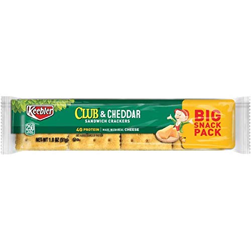 Keebler Club Cheddar Crackers Pack Of 12, 1.75 Oz., Assorted