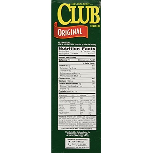 Keebler Club Crackers Original, 13.7 Oz. Pack Of 3