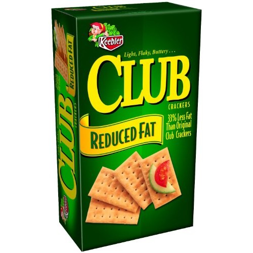 Keebler Club Reduced Fat Crackers, 11.7 Ounce Pack Of 4.