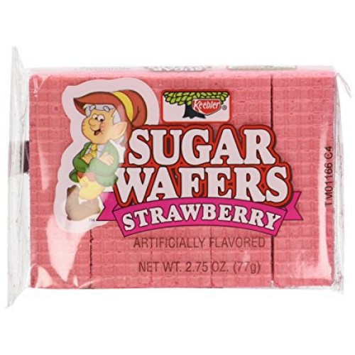 Keebler Sugar Wafers Strawberry 2.75-Ounce Packages Pack Of 12 Keebler Sugar Wafers Strawberry 2.75-Ounce Packages Pack Of 12