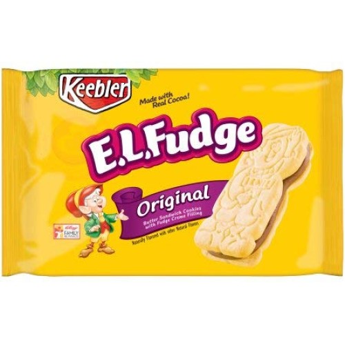 Keebler, E.L.Fudge, Elfwich Butter Sandwich Cookies, Original P