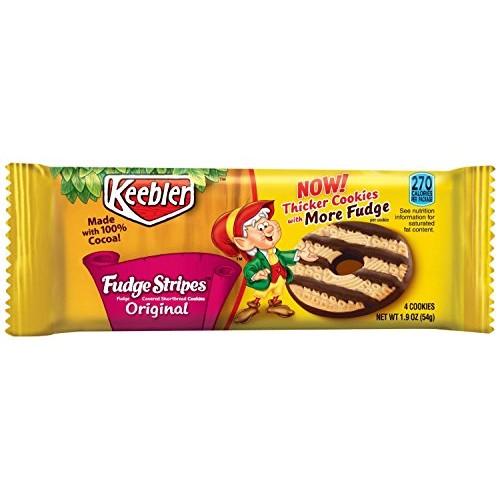 Keebler Fudge Stripes Cookies 1.9 oz Pack 12 Packs