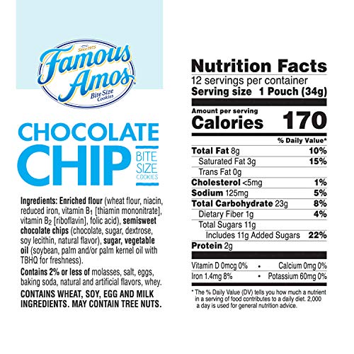 Keebler Fudge Stripes Minis &Amp; Famous Amos Cookies, Chocolate Chi