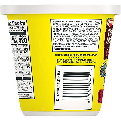 Keebler Fudge Stripes Original Minis Cookie Cup, 3 Ounce