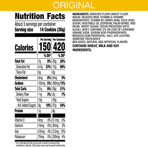 Keebler Fudge Stripes Original Minis Cookie Cup, 3 Ounce