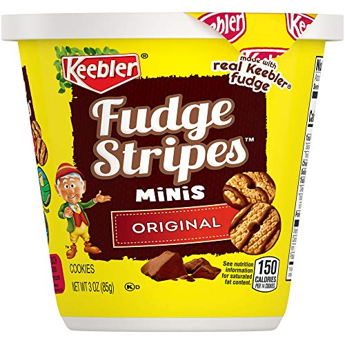 Keebler Fudge Stripes Original Minis Cookie Cup, 3 Ounce