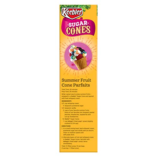 Keebler Ice Cream Cones, Sugar, 4 Oz 12 Ct