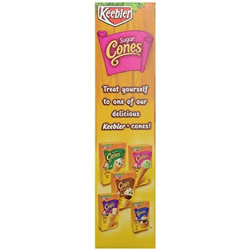 Keebler Ice Cream Cones, Sugar, 4 Oz 12 Ct