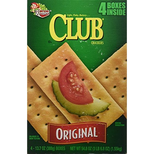 Keebler Original Club Crackers Four 13.7 Oz. Boxes