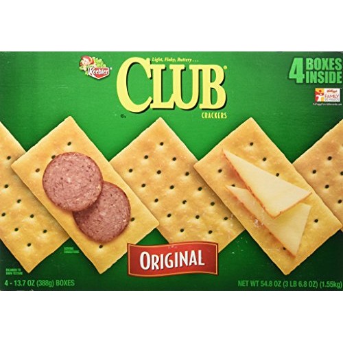 Keebler Original Club Crackers Four 13.7 Oz. Boxes