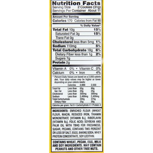 Keebler Pecan Sandies Cookies, 13 Oz Pack Of 6