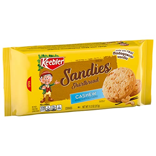 Keebler Sandies Shortbread Cookies, Cashew, 11.2Oz