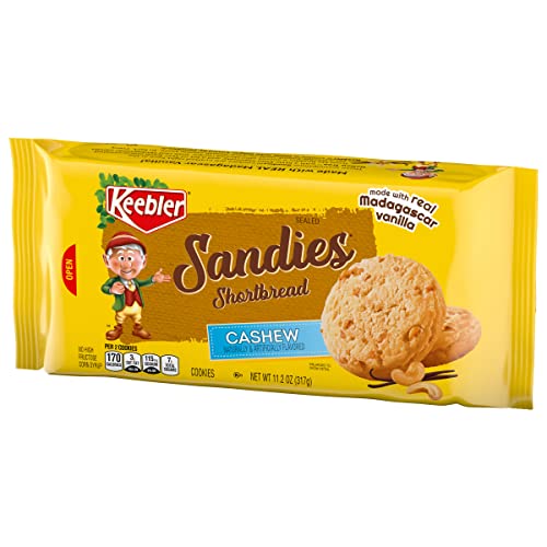 Keebler Sandies Shortbread Cookies, Cashew, 11.2Oz