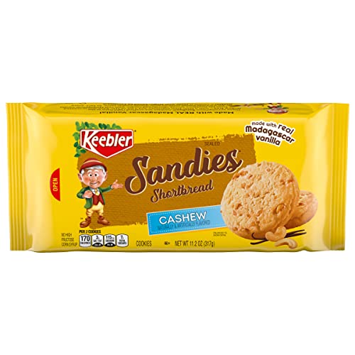 Keebler Sandies Shortbread Cookies, Cashew, 11.2Oz