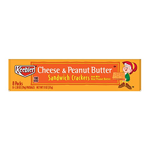 Keebler, Sandwich Crackers, Cheese And Peanut Butter, 11Oz Tray