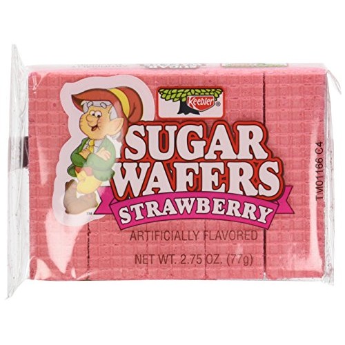 Keebler Strawberry Sugar Wafers Twelve 2.75 Ounce Packs