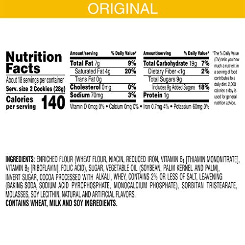 Keebler Stripes Cookies Original, Fudge, 17.3 Oz Pack Of 12