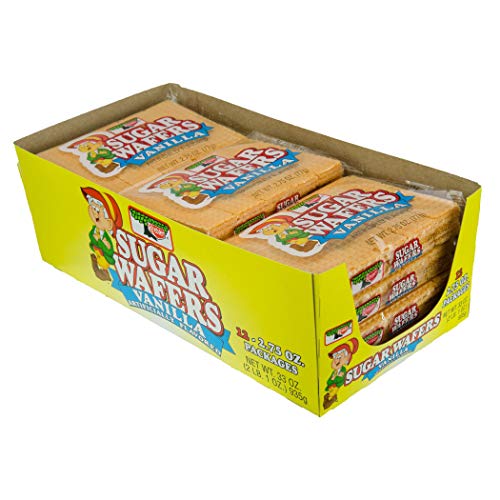 Keebler Sugar Wafer Vanilla, 2.75-Ounce Packages Pack of 12