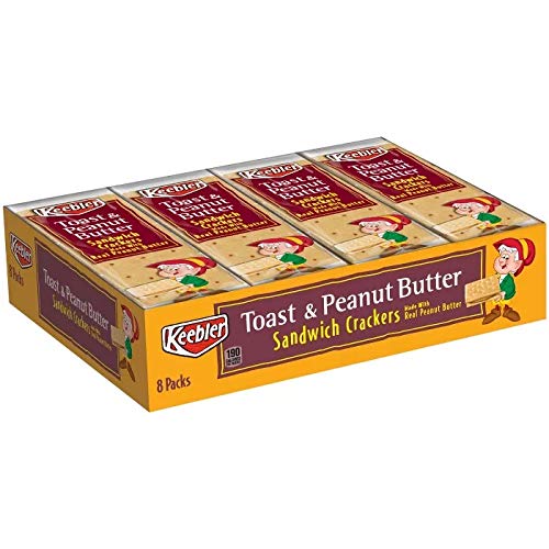 Keebler Toast &Amp; Peanut Butter Sandwich Crackers Snack Pack, 1.8