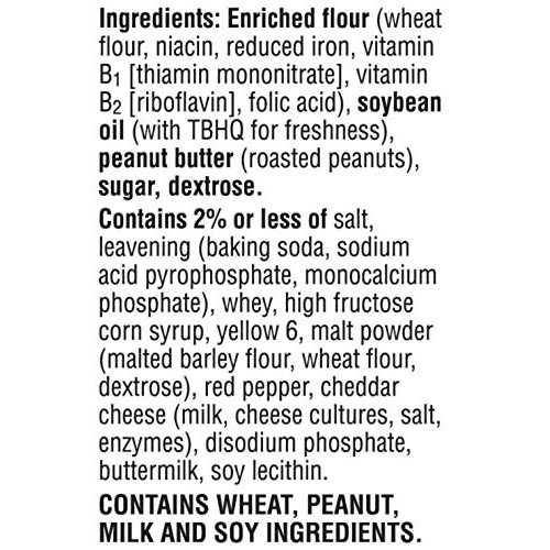 Keebler Value Pack Cheese And Peanut Butter Sandwich Crackers, 4