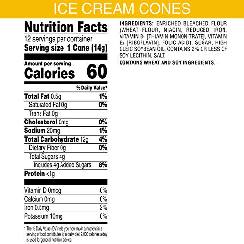 Keebler Ice Cream Cones, Waffle, 12 Count Box, 5 Ounce