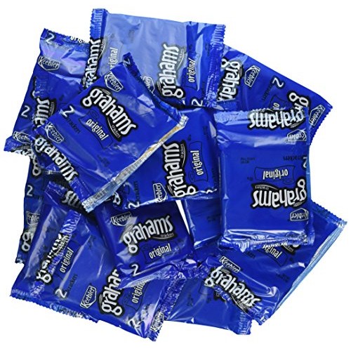 Keebler Grahams Crackers, Original, 0.49 Oz Pouchpack Of 200