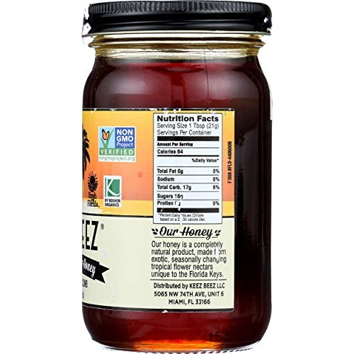 Keez Beez, Honey Raw Gold, 8 Ounce