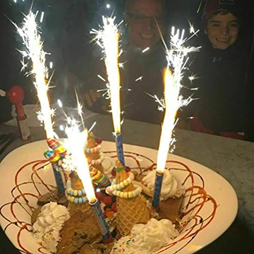 Kekafu 12Pcs Birthday Candles, Multi-Colored Cake Decorating Can