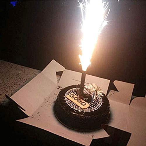 Kekafu 12Pcs Birthday Candles, Multi-Colored Cake Decorating Can