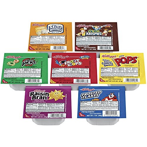Kelloggs Portable Cereal Variety Pack - 9 Assorted Flavors Fami