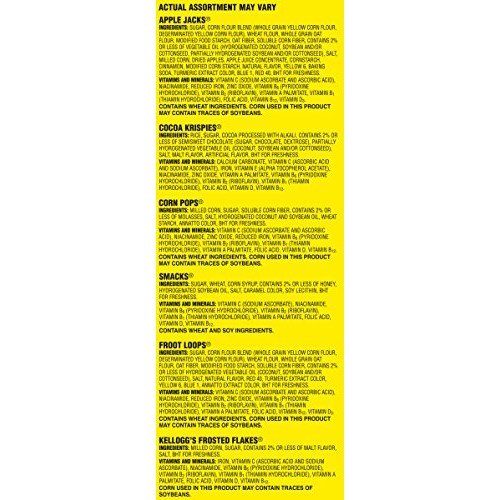 Kelloggs Cereals Fun Pak Variety Pack