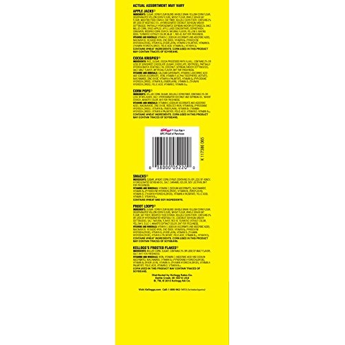 Kelloggs Cereals Fun Pak Variety Pack