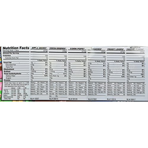 Kelloggs Cereals Fun Pak Variety Pack