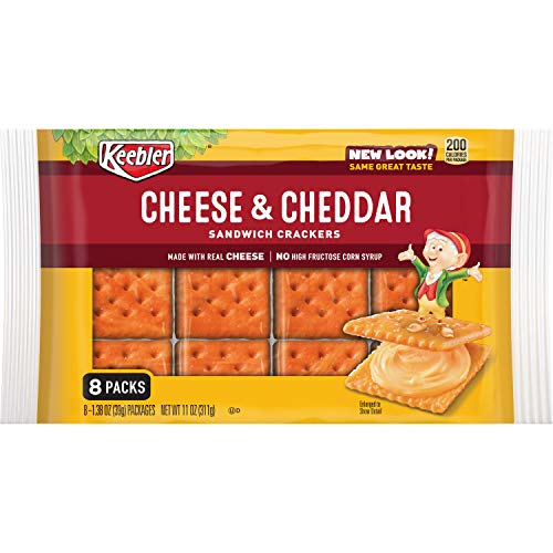 Keebler Cheese And Cheddar Sandwich Crackers, Single Serve, 1.38