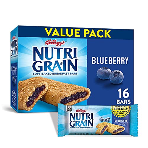Kelloggs Soft Baked Breakfast Cereal Bar Blueberry, 1.3 Oz, 16