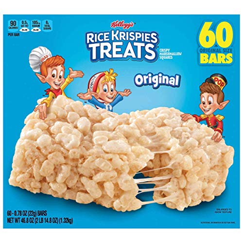 Kelloggs Rice Krispies Treats, 0.78 Oz, 60-Count