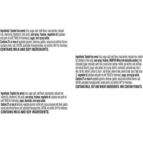 Kelloggs Rice Krispies Treats, Crispy Marshmallow Squares, Vari