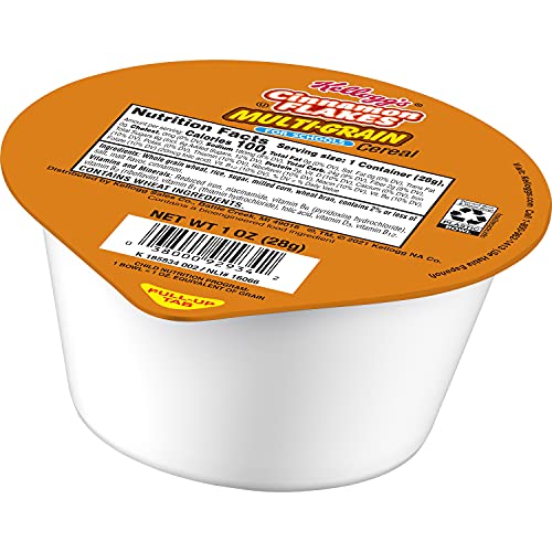 Kelloggs Cinnamon Flakes, Breakfast Cereal In A Cup, Multi-Grai