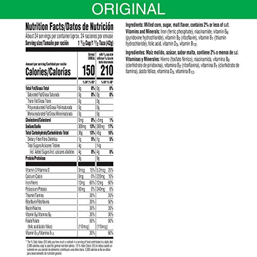 Kelloggs Corn Flakes, Breakfast Cereal, Original, 36Oz 6 Count