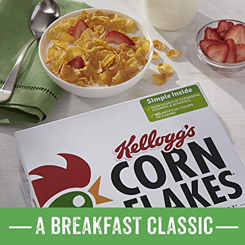 Kelloggs Corn Flakes, Breakfast Cereal, Original, 36Oz 6 Count