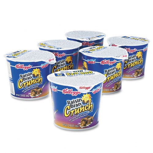Kelloggs Raisin Bran Crunch Cereal-In-A-Cup-2.8 Oz, 6 Ct