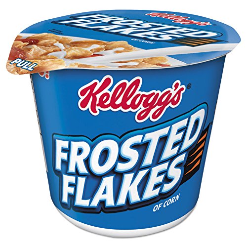 Kelloggs Frosted Flakes Breakfast Cereal, 2.1 Oz. Single-Serve