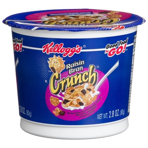 Raisin Bran Crunch Cereal To Go!, 2.8-Ounce Cups Pack Of 60