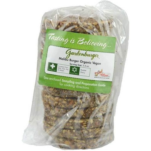 Gardenburger Organic Malibu Burger, 3.2 Ounce -- 48 Per Case.