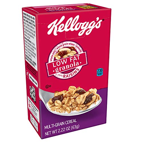 Kelloggs Breakfast Cereal, Low Fat Granola With Raisins, Low Fa
