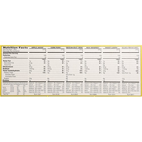 Kelloggs Cereal Jumbo Assortment Pack, 32.7 Oz, 30 Mini Boxes