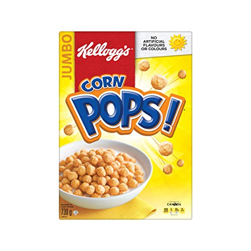 Kelloggs Corn Pops Cereal Jumbo Size 730 Gram 25.75 Ounces Impo
