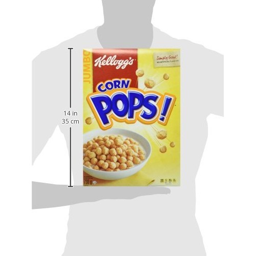 Kelloggs Corn Pops Cereal Jumbo Size 730 Gram 25.75 Ounces Impo