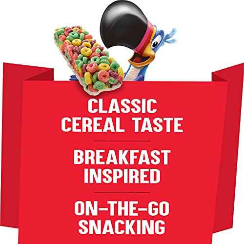 Kelloggs Cereal Bars -On The Go Snack Food, Froot Loops, 6.4 Oz