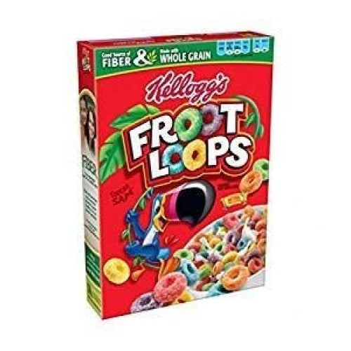 Kelloggs Froot Loops Natural Fruit Flavor 12.2 Oz. Pack Of 3.